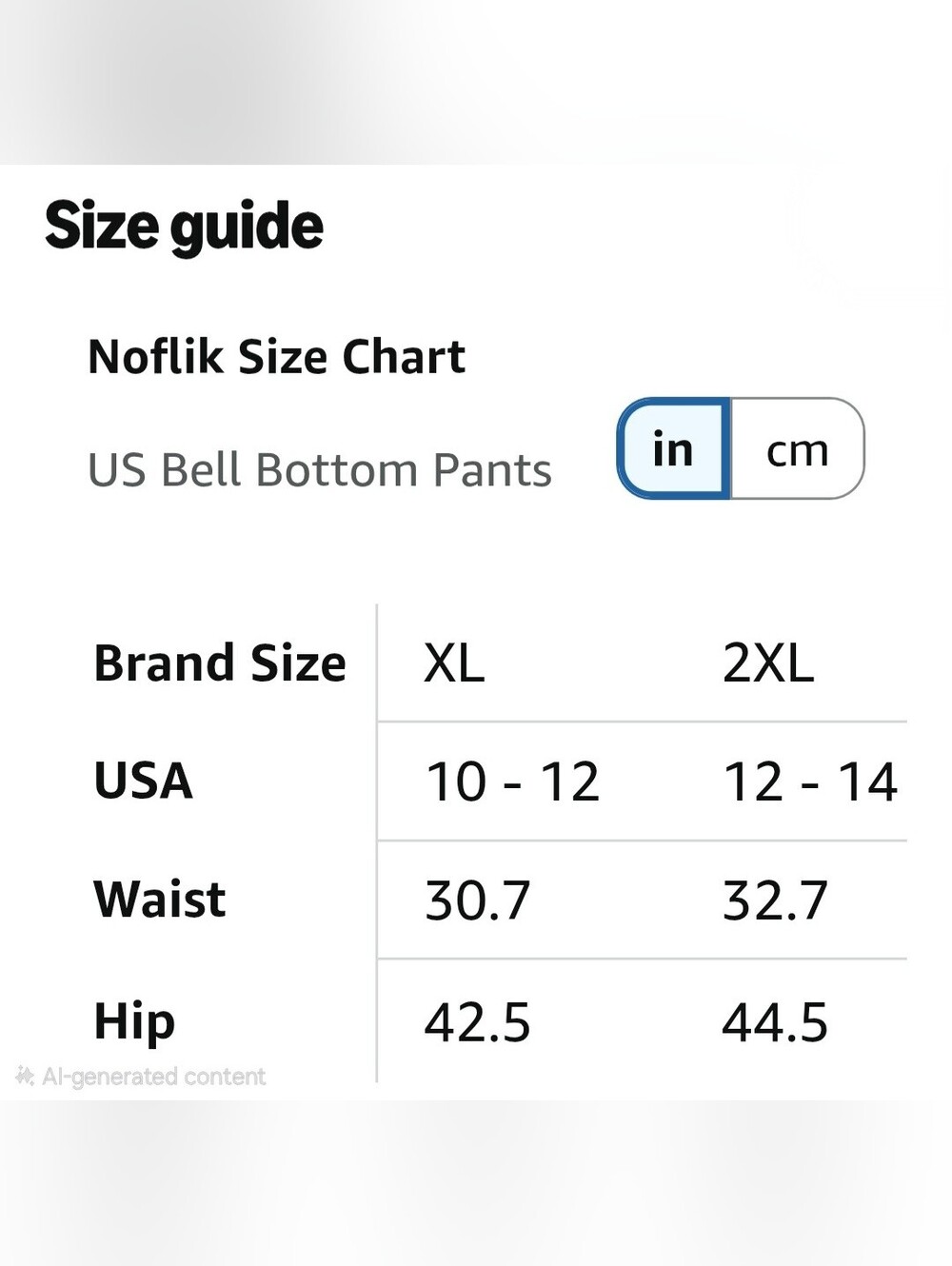 Noflik Women Elastic High Waisted Bell Bottom Flare Pants w/Side Slits Size 2XL - Picture 7 of 14
